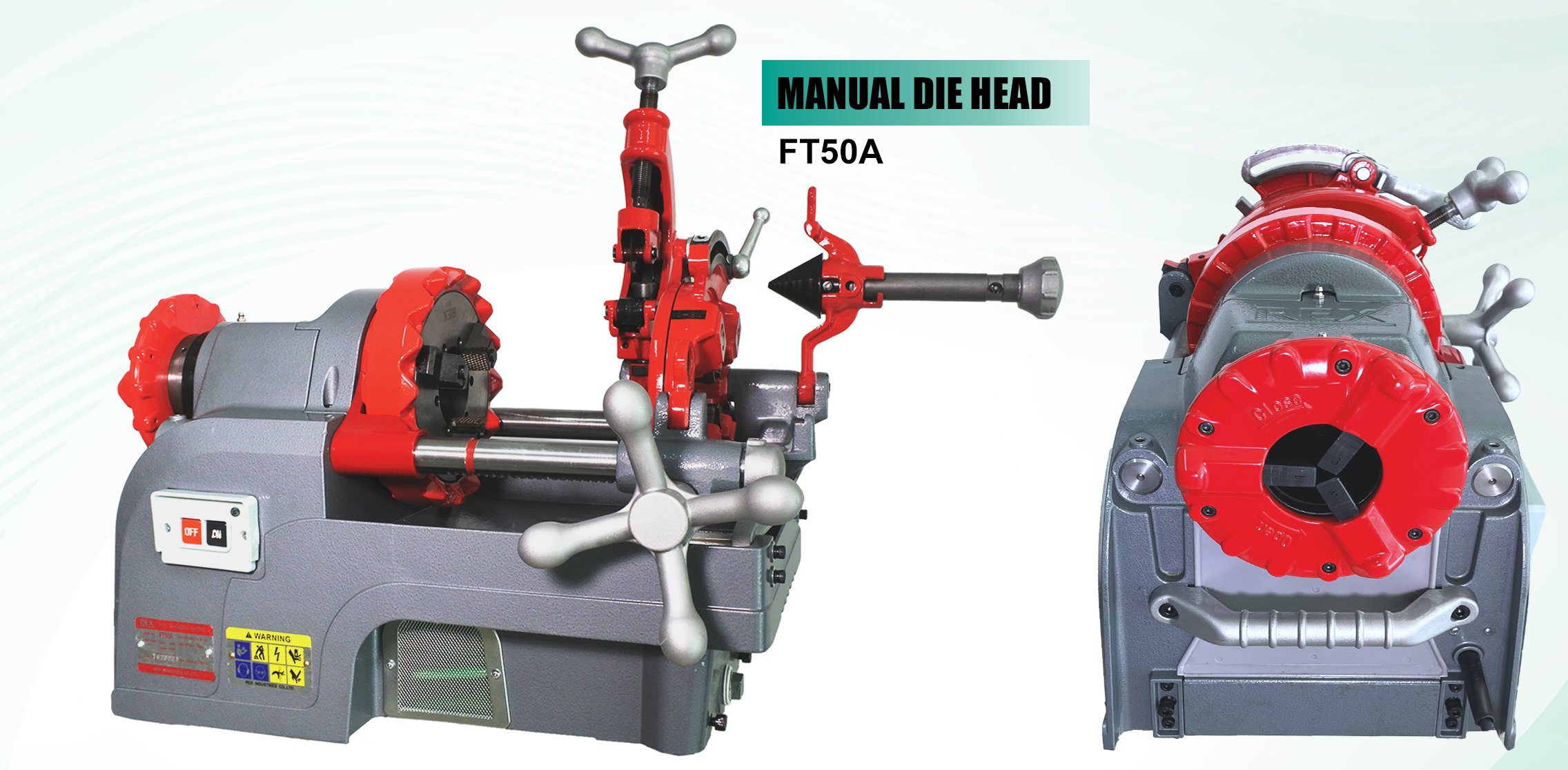 Rex pipe threading machine Model FT50A